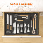 Lifewit Silverware Drawer Organizer, Expandable Utensil Tray - Image 3