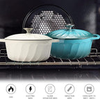 6 QT Enameled Cast Iron Dutch Oven - Image 5