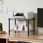 SINGAYE 2 Small Shelves Kitchen Storage Shelf Wire Shelving Unit Metal Shelf - Image 8