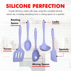 Chef Craft - Premium Silicone Kitchen Tools and Utensils Set, Non-Scratch - Image 4