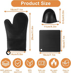 6 Pcs Oven Mitts and Pot Holders Sets - Image 2