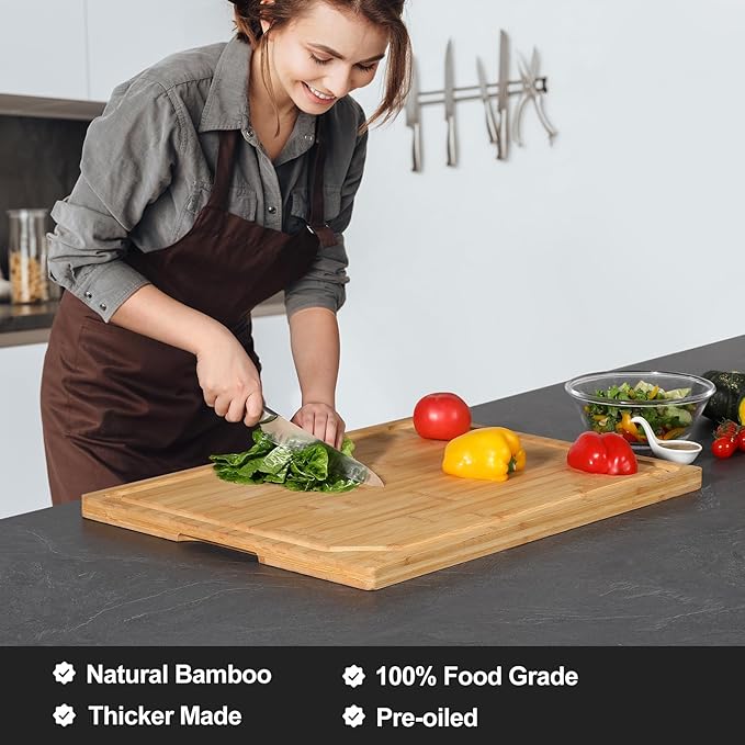 24 x 18 Extra Large Bamboo Serving Boards - Image 3