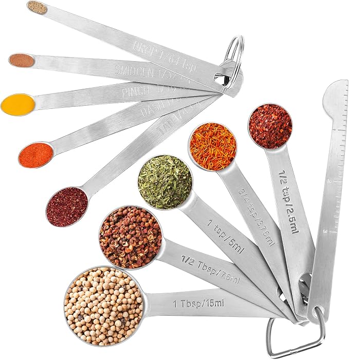 Accmor Stainless Steel Measuring Spoons Set by Accmor