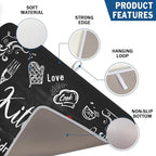Kawani Black Coffee Bar Dish Drying Mats - Image 3