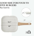 SENSARTE Nonstick Ceramic Grill Pan - Image 7