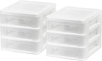 IRIS USA Plastic Stacking Desk Top 3-Drawer Storage Organizer, - Image 5
