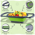 Silicone Collapsible Colander Sink Colander Collapsible Camping Versatile - Image 4