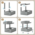 1 Pack 15.74IN-Depth Under Sink Organizer - Image 5