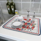 Patriotic Truck Dish Drying Pad 4th of July Drying Mat - Image 6