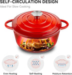 Miereirl 4.5 Quart Enameled Dutch Oven Pot - Image 2