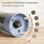 Ultrean Electric Salt and Pepper Grinder Set, USB-C Rechargeable, Salt and - Image 3