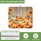 Fall Orang Pumpkin Dish Drying Mat - Image 5