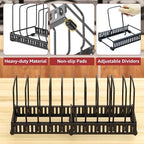 HzTinT 2PACK Cutting Board Organizer, Adjustable Divider Cutting Board Holder - Image 4