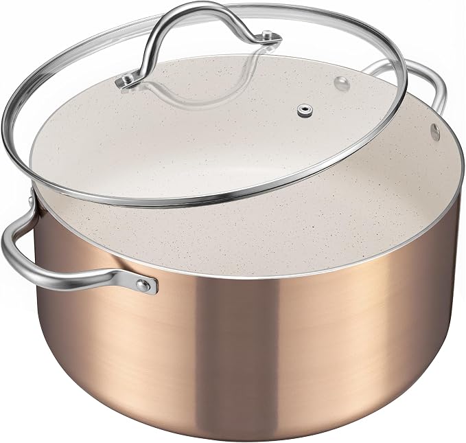 BEZIA Large 12 Quart Nonstick Cooking Pot by BEZIA