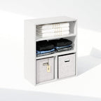 Furinno Reed Closet Organizers and Storage, 3-Tier Closet Organizer, Open Shelf - Image 4