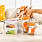 Freebat 12 Pack Large Clear Plastic Storage Bins, Plastic Containers - Image 6
