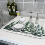 Winter Pine Tree Dish Drying Mat - Image 6