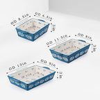 Wisenvoy Baking Dish Ceramic Lasagna Pan Casserole Dish 3-Piece Bakeware Sets - Image 2