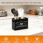 Small and Durable Wood Kitchen Utensil Holder - Image 4