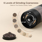 Ultrean Pepper Grinder, Rechargeable Salt and Pepper Grinder Set - Image 3