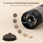 Ultrean Pepper Grinder, Rechargeable Salt and Pepper Grinder - Image 3
