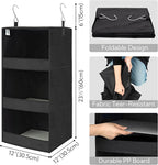 GRANNY SAYS 3-Shelf Hanging Closet Organizer, Collapsible Closet Hanging Shelves - Image 3