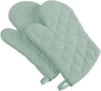 DII Basic Terry Collection 100% Cotton Quilted, Oven Mitt, 2 Piece by DII