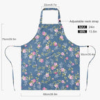 DILLMAN Aprons for Women with Pockets Cotton Linen Cooking Kitchen Baking Soft - Image 3
