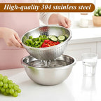 304 Stainless Steel Colander and Strainer, 5QT Large Capacity - Image 7