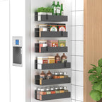 HuggieGems 6 Pack Magnetic Spice Storage Rack Organizer by HuggieGems
