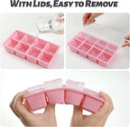 Large Ice Cube Trays with Lid, Jrisbo 2 Pack Stackable Silicone Ice Cube Molds - Image 2