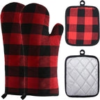 Oven Mitts and Potholders BBQ Gloves-Oven Mitts and Pot Holders by Win+Change