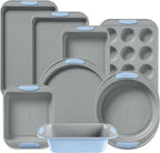 Pyrex 8-Piece Metal Bakeware Set, Lightweight Stainless Steel Baking Trays by Pyrex