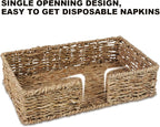 Kordory Seagrass Disposable Guest Towel Holder Tray - Image 3