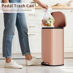 PayLessHere Trash Can Kitchen Stainless Steel Trash Can Trash Can - Image 2