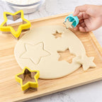 Nifogo Star Cookie Cutters 5 Pcs, Mini Small Large Sizes Stainless Steel - Image 7
