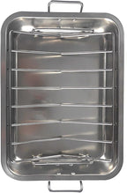 16" Premium Stainless Steel Roaster Pan Set - Image 5