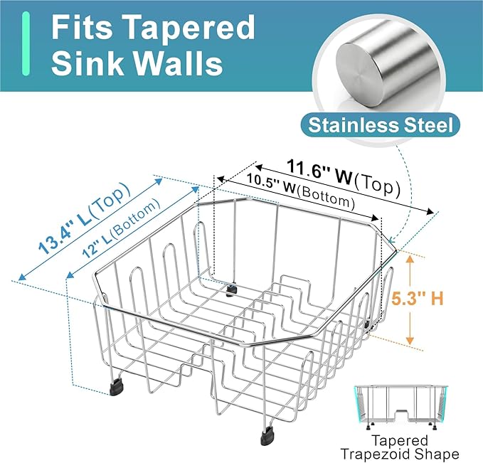 GSlife Small in Sink Dish Drying Rack - Image 2