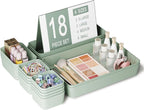 Plastic Drawer Organizers, Bathroom and Vanity Organizer Plastic Tray, Makeup by Homhut