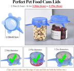 Silicone Can Lids, Reusable Silicone Stretch Lids - Image 2
