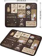 Brown Coffee Dish Drying Mat 18x24 Inch Coffee Cup Espresso Machine Pad - Image 2