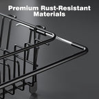 Dish Drying Rack in Sink: Expandable, 3-Slot Utensil Holder, Anti-Slip Handle. - Image 7