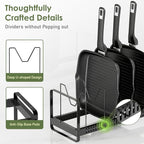 MUDEELA Pot Rack Pan Organizer inside Cabinet - Image 3