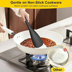Beijiyi 3 Pack Silicone Spatula Spoon, 12.6 In, BPA-Free Seamless Design - Image 5