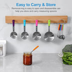 Bopei Stainless Steel Measuring Cups Set - Image 6