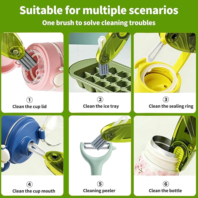 3 in 1 Cup Lid Gap Cleaning Brush Set - Image 3