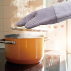 Professional Microwave Silicone Oven Mitts one Pair, Kitchen Mitten Set - Image 5