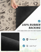AMOAMI Coffee Mat Hide Stain Rubber Backed Absorbent Dish Drying Mat - Image 5