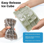 Silicone Ice Cube Trays with Lid, Easy Release Ice Molds, Reusable and - Image 6