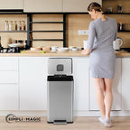 SIMPLI-MAGIC 50 Liter / 13.2 Gallon Soft-Close, Smudge Resistant Trash Can - Image 8